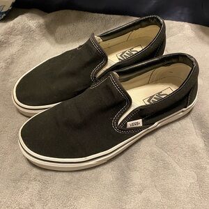 Vans Classic Black Slip-On Shoes Women’s Size 7.5, Men’s Size 7